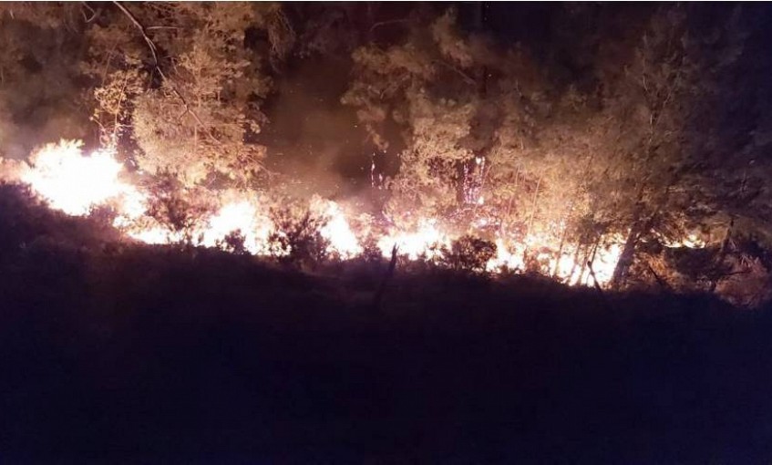 Marmaris’te orman yangını: ‘Rüzgar oldukça şiddetli’