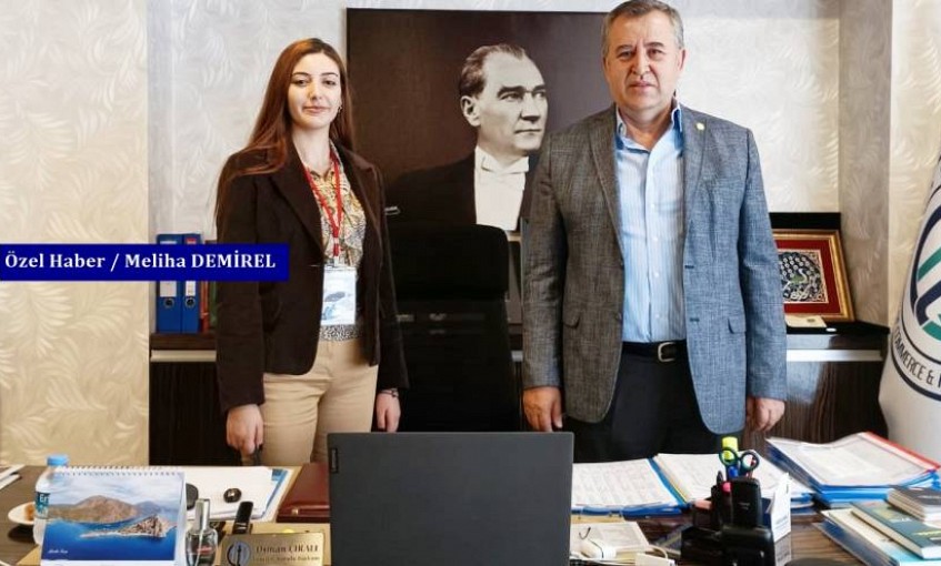 Muğla Turizm Rehberi Fethiye Temsilcisi Meliha Demirel, Fethiye Ticaret ve Sanayi Odası Başkanı Osman Çıralı'yı ziyaret etti.
